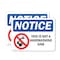 Signmission This Is Not A Handwashing Sink Sign With Symbol, 7 in W x Rectangle, Vinyl Decal OS-2PACK-NS-D-57-L-18631 - alternate 1